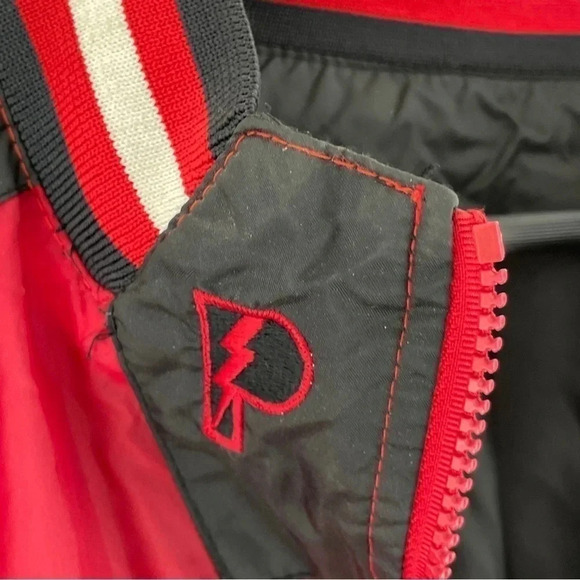 Vintage Chicago Bulls Pro Player XL reversible pullover windbreaker 1076 - Picture 4 of 14